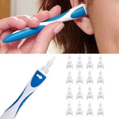 16 Tips Smart Mini Swab Safety Ear Wax Removal Soft Spiral E