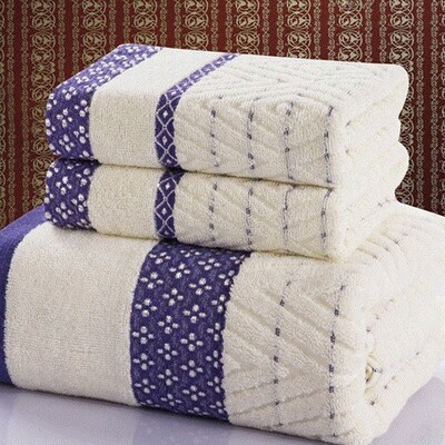 3pcs hotel bath towel set cotton face hand beach towels 浴巾