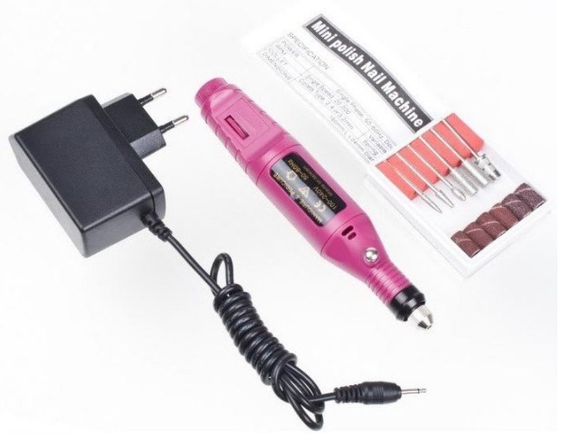 HOT6 Bits Pen Shape Electric Nail Drill Machine Art Salon