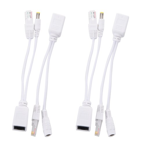 2X Passive Power Over Ethernet PoE Adapter Injector + Splitt
