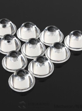 10pcs/Set 20mm 10/30/60/90/120 Degree Optical Glass LED Lens