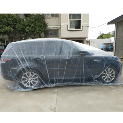 Disposable Car Cover Waterproof Transparent Plastic Dustpro