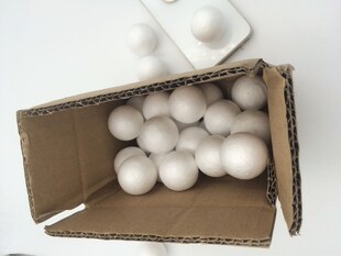 30PCS box pack 1Styrofoam Balls Of Foam School Christmas Ar