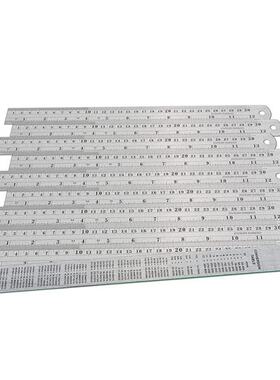 Stainless Steel Ruler 10-Pack - Measuring Set of 12-Inch/30c