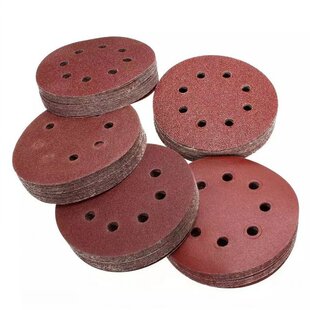 50Pcs 125mm Sanding Disc 5 Inch 8 Hole Orbital Sander Sandpa