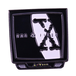 The X Files Enamel Pin Balck White TV Brooch Fans Collection