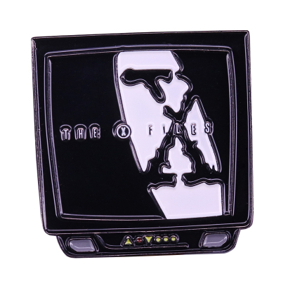 The X Files Enamel Pin Balck White TV Brooch Fans Collection