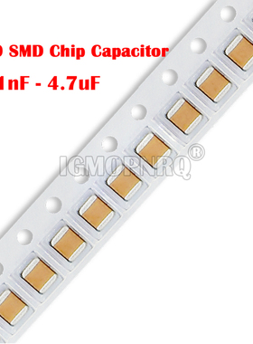 50PCS 1210 SMD Chip Capacitor 1KV 2KV 1nF ~ 4.7uF 100nF 470n