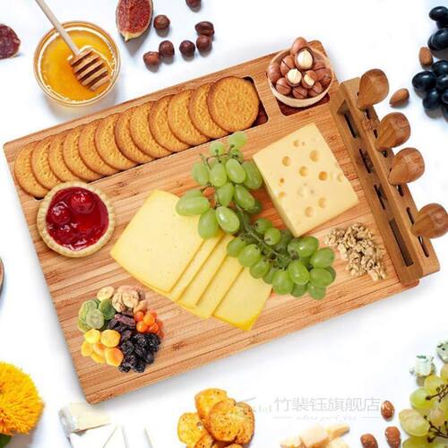 Bamboo Cheese Board Wood Cheeses Boards 1pc