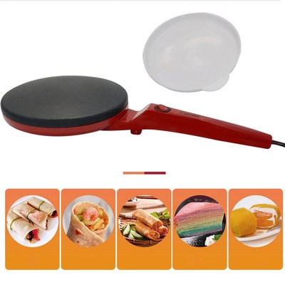 220V Non-stick Electric Crepe Pizza Maker Pancake Machine No