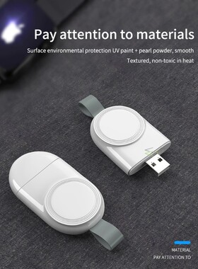 Portable Wireless Charger For Iwatch 5 4  Charging Dock Stat