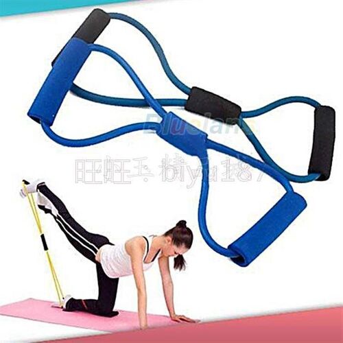 Resistance Training Bands Tube Workout Exercise for Yoga 8 T