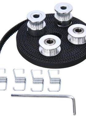 2pcs 20T GT2 Pulley + 2.5m Timing Belt + 2pcs Idler + 4pcs T