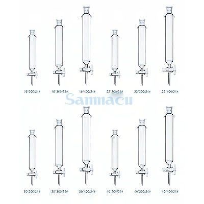 ID 16/22/30/44mm Length 200/300mm 24/29 Tube O/D 9-10mm Glas