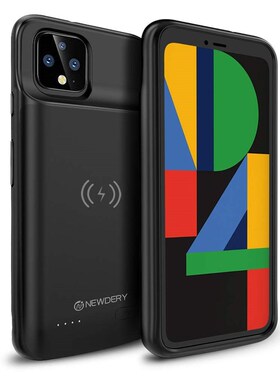 NEWDERY For Google Pixel 4 Battery Case, Qi Wireless Chargi