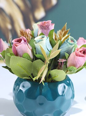 Ceramic Flower Pot Succulent Flower Pot Navy Blue Gardening