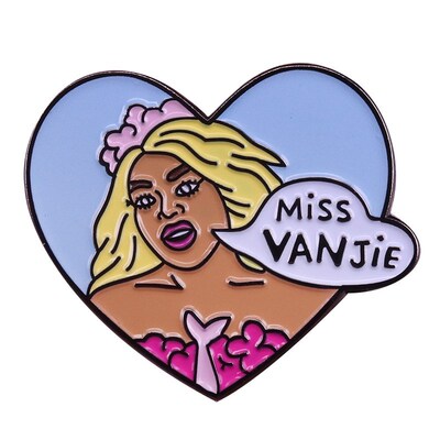 Miss Vanjie pin RuPaul's Drag Race brooch drag queen bad