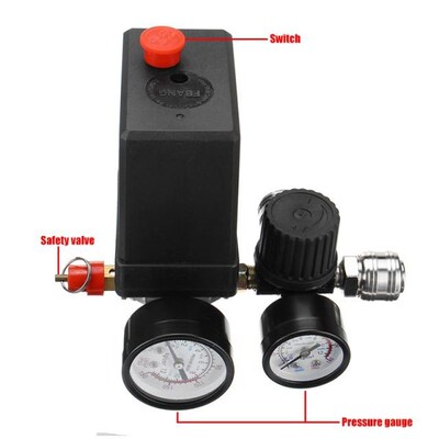 240V/380V 95-125 PSI Pneumatic Air Compressor Pressure Switc