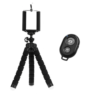 Tripod With Bluetooth Remote Shutter  IPhone Mini Elastic Sp