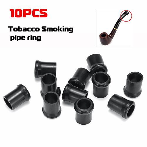 10pcs Tobacco Smoking Pipe Mouthpiece Stem Rubber Pipe Tip
