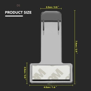 2pcs new car Parking Ticket Holder Clip Sticker For Skoda Oc