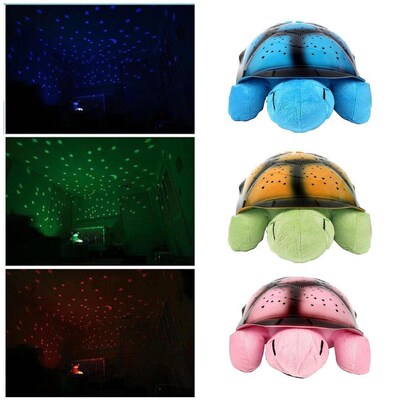 Turtle Led Night Light Stars Projector USB Kid's Lamp Turtle