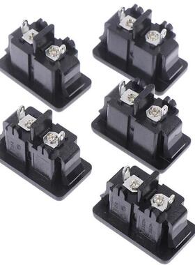 5 Pcs New Hot AC250V 2.5A 2Pin IEC 320 C8 Screw Mount Inlet