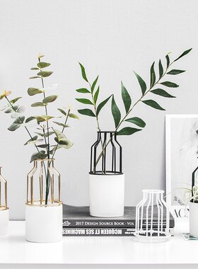 NorDiC CerAmiC HyDropoNiCs Flower VAse DeCorAtioN Artwork