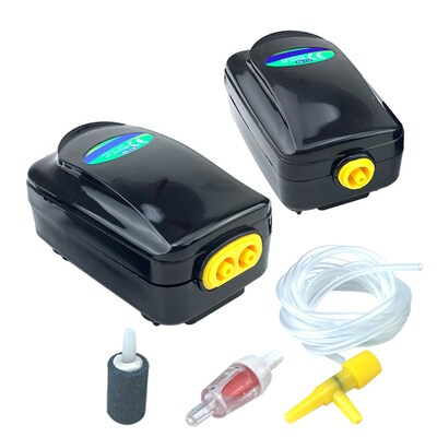 Quiet Aquarium Air Pump Silent Double Ajustable Fish Tank O