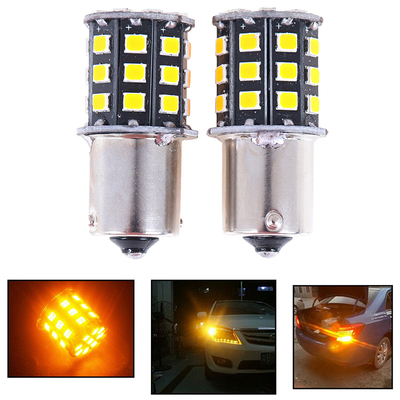 2pcs BAU15S 7507 PY21W 1156PY High Power Amber Yellow 33 SMD