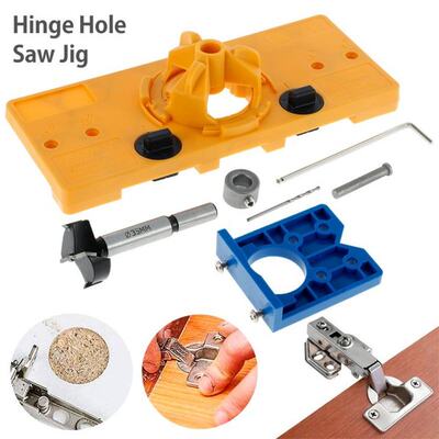Concealed 35MM Cup Style Hinge Jig Boring Hole Drill Guide +