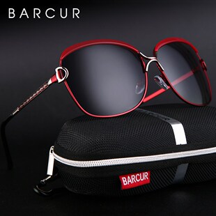 BARCUR Polarized Ladies Sunglasses Women Gradient Lens Roun