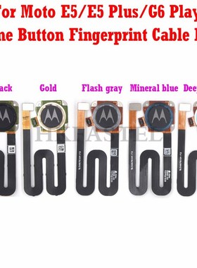 For Motorola Moto E5 / E5 Plus / G6 play Touch ID Home Retu