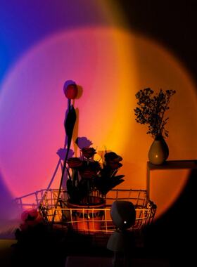 Robot Rainbow Sunset Projector Romantic Atmosphere LED Night