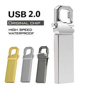 USB 2.0 32GB Metal Flash Drives Memory Stick High Speed Key
