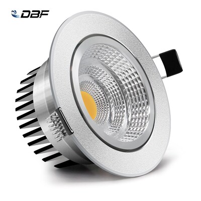 [DBF]Adjustable Angle Dimmable LED COB Downlight 6W 9W 12W 1