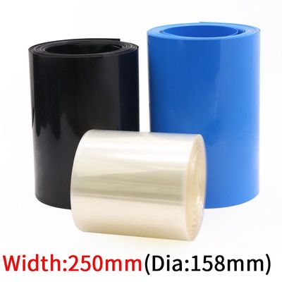 Dia 158mm PVC Heat Shrink Tube Width 250mm Lithium Battery