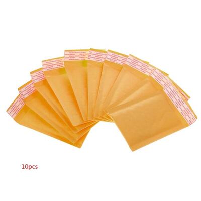 10 Pcs Kraft Bubble Mailers Yellow Padded Mailing Bags Paper