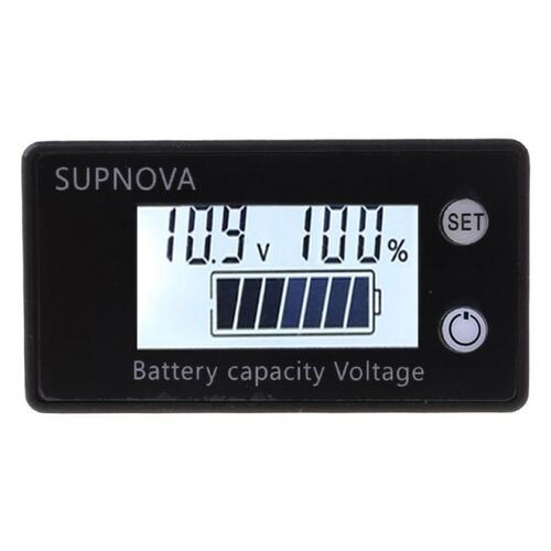 Lithium Voltmeter Voltage Gauge Car Motorcycle 12V 24V 48V 7