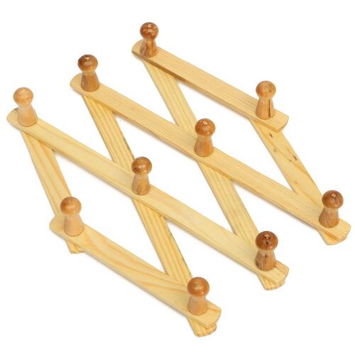 *Wooden Expanding Clothes Hanger Expandable Coat Rack Holder