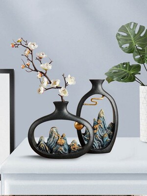 New Chinese zen vase furnishing articles dried flowers