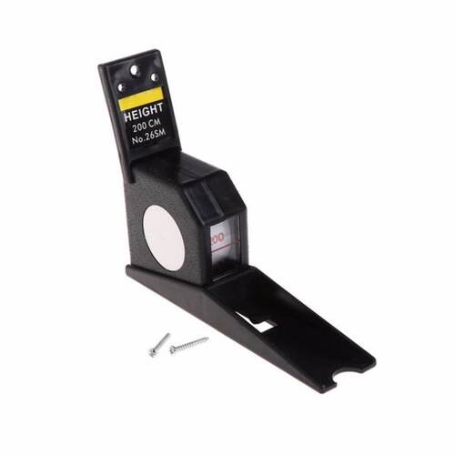 200cm Stadiometer Black Wall Mounted Height Meter Growth Rul