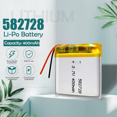 3.7V 400mAh 582728 Lithium Polymer Li Po li ion Rechargeabl