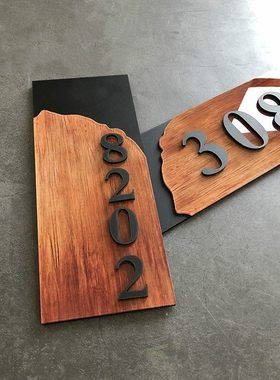 3/4 Digits House Number Custom Sign Door Number Sticker for