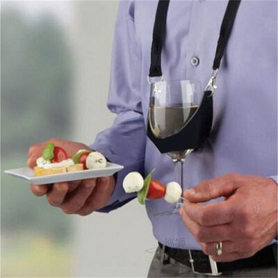Hot Sell 1X Portable Wine Glass Lanyard Holder Straps Neckla