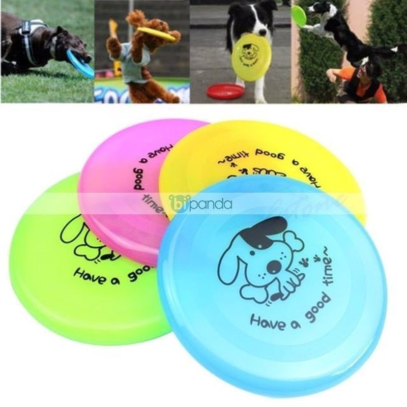 Large Dog Frisbee Training Puppy Toy Fetch Plastic Flying