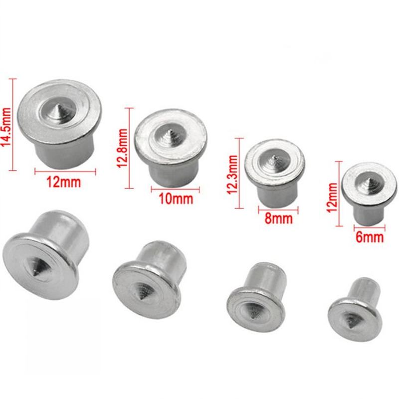4pcs Dowel Centre Point Set 6mm 8mm 10mm 12mm Chrome Plating