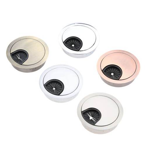 50mm Round Table Cable Outlet Computer Desk Grommet Wire Pro