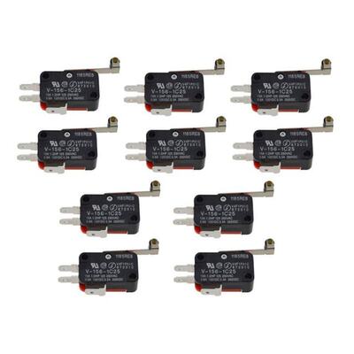 10pcs/lot Durable Micro Switch Limit Switch Long Hinge Rolle