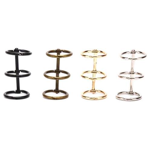 2pcs Metal Loose Leaf Book Binder Rings Album Scrapbook Clip